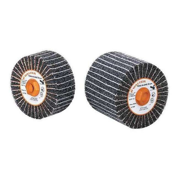 Walter Unmounted Flap Wheel,4-1/2" Dia.,80 Grit 07K442