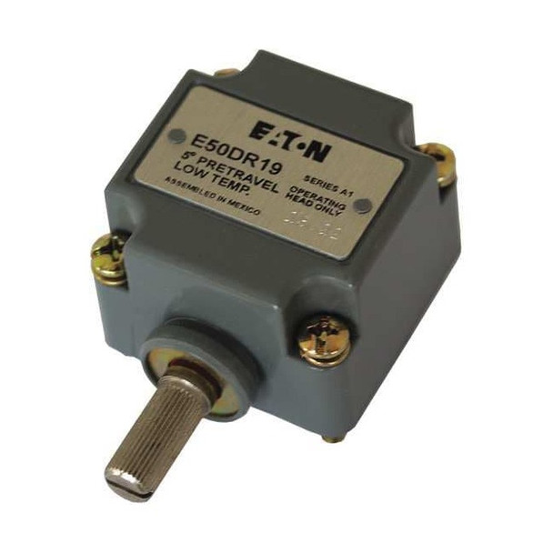 Eaton Cutler-Hammer Lmt Swtch Hd,Rtry Lvr,Sd,.63 In,3 in.-lb E50DR19