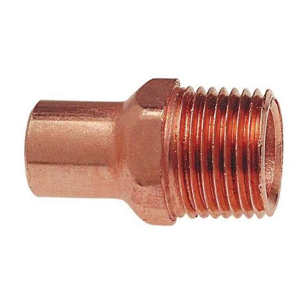 Nibco 1/4" NOM FTG x 1/4" MNPT Copper Adapter 6042 1/4