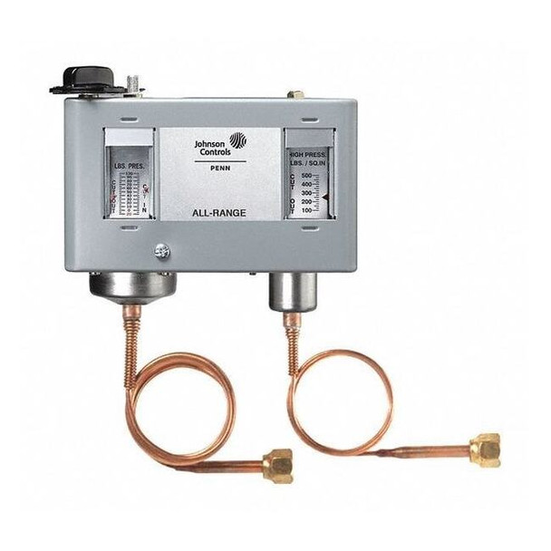 Johnson Controls Dual Pressure Control,SPST P70MA-1C