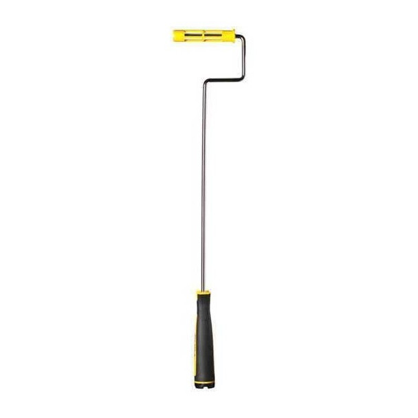 Mini Paint Roller Frame, Cageless, Rubber Handle, 4-1/2", 6-1/2" Rollers