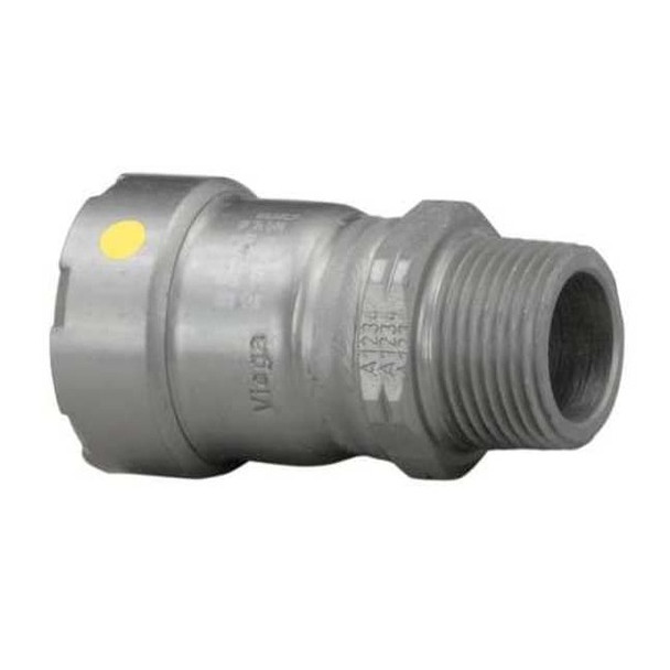 Viega Strt, Steel, Press-fit 1 in, MNPT 1 in 25111