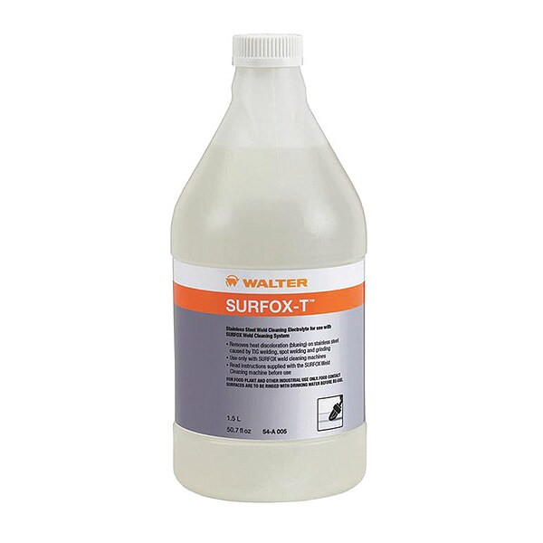 Walter Surface Technologies Weld Cleaning Electrolyte,50.7 oz. 54A005