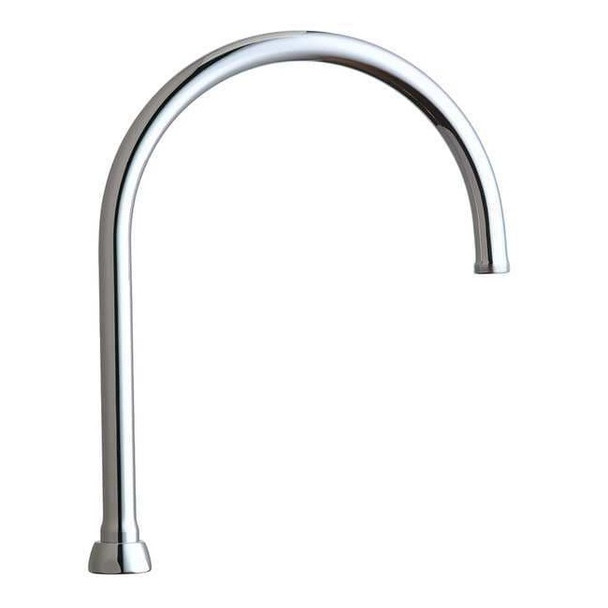 Chicago Faucet Gooseneck Spout, Brass GN8AJKABCP