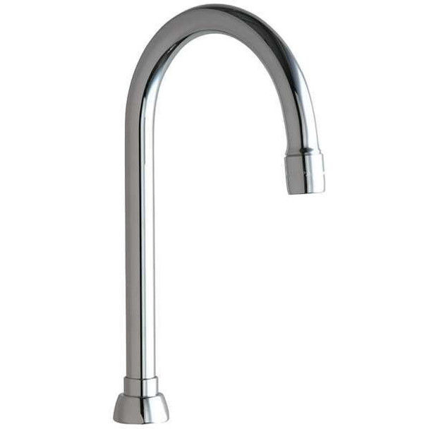 Chicago Faucet Gooseneck Spout, Brass GN2AE3JKABCP