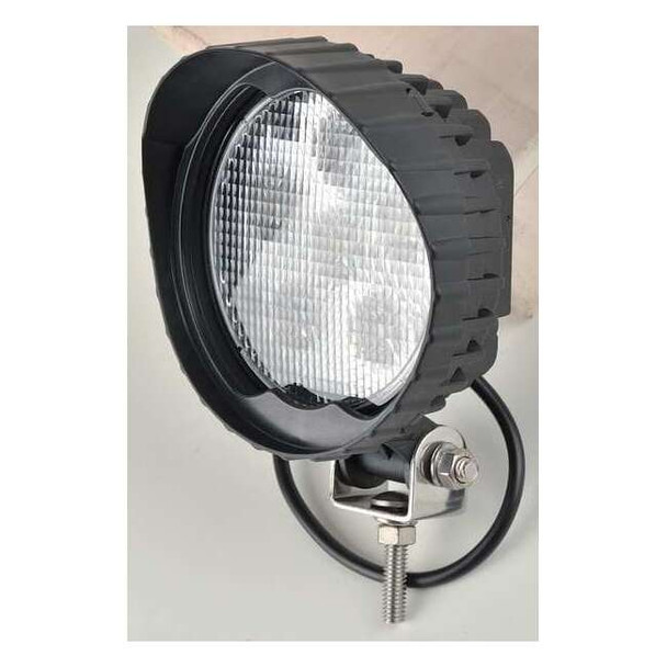 Maxxima Work Light, Round, LED, 12VDC, 4-1/2 In Dia MWL-01B