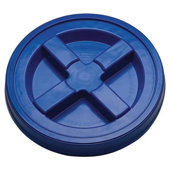 Manufacturer Varies Plastic Pail Lid, Dia 12-3/8 In, Blue GA5B