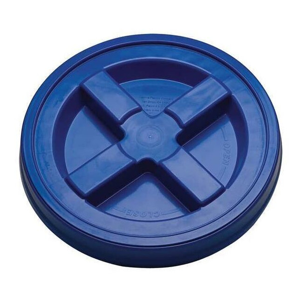 Manufacturer Varies Plastic Pail Lid, Dia 12-3/8 In, Blue GA5B