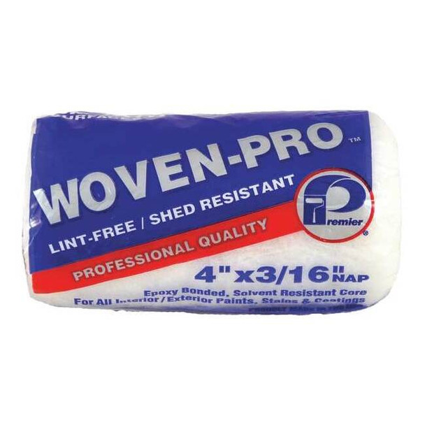 Premier 4" Paint Roller Cover, 3/16" Nap, Woven Fabric 441