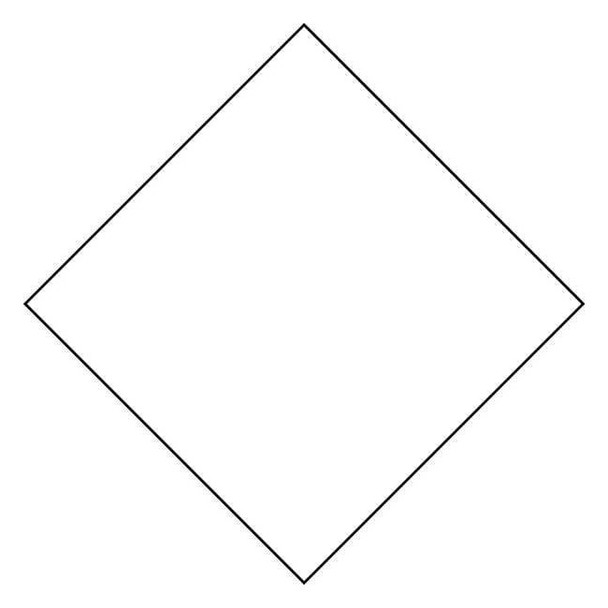 Stranco Vehicle Placard, Not Applicable, 10-3/4" W x 10-3/4" H DOTP-BMAG