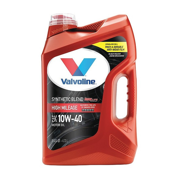 Valvoline Motor Oil, Synthetic Blend, 10W-40, 5 Qt. 881148