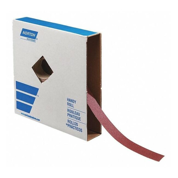 Norton Abrasives Abrasive Roll,150 ft. L,Medium,80 Grit 66261136192