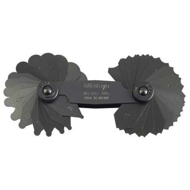 Mitutoyo Radius Gage Set,34 Pairs,1-7mm 186-105