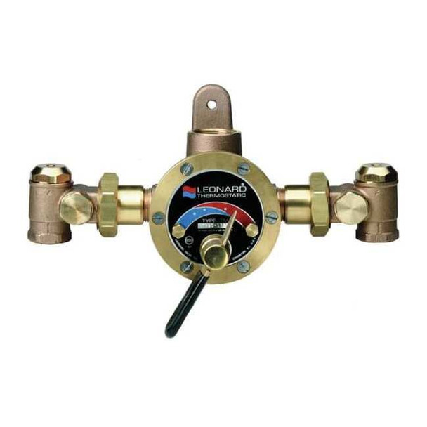 Leonard Valve Steam and Water Mixing Valve,Brass TMS-50-RF