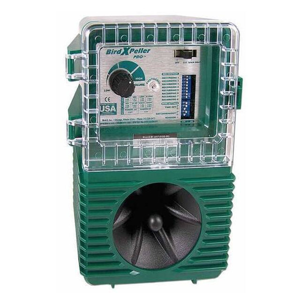 Electronic Bird Repeller, Up to 1 acre, Wall Mounted, Battery Powered