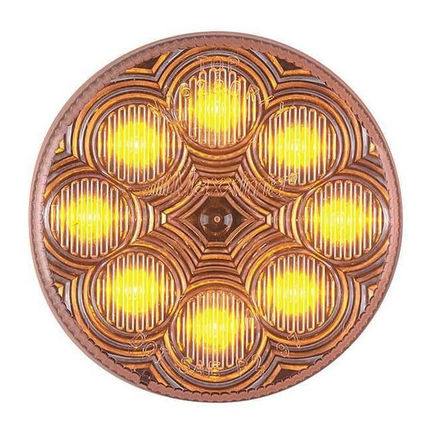 Maxxima Clearance Light,LED,Amber,2-1/2 In Dia M16280YCL