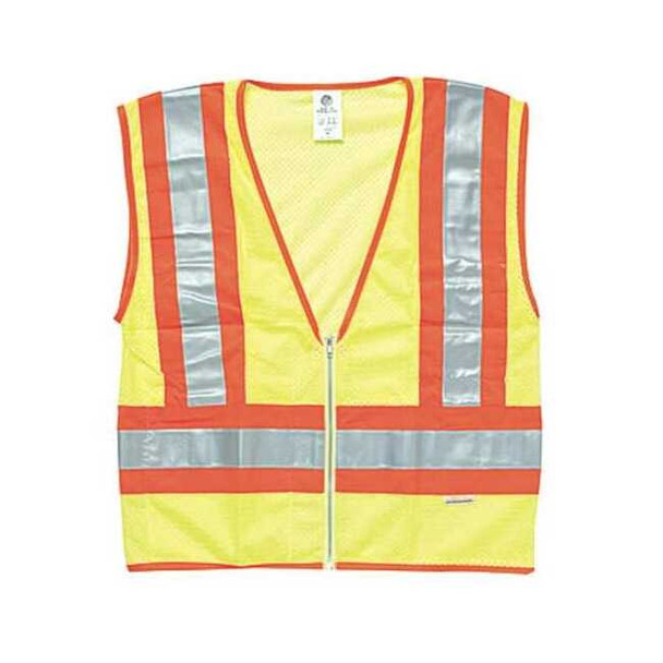 Kishigo 3XL Class 2 High Visibility Vest, Lime 1056-3X