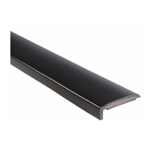 Black Polyvinyl Chloride Lip Guard 25 ft L, 1 1/16 in W, 1 1/16 in H