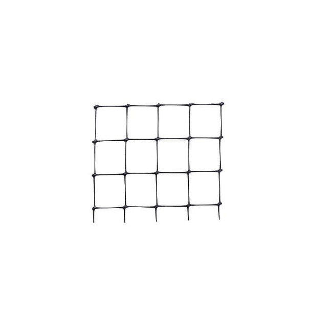 Deer Fence,7 FT. X 100 FT., Black, Mesh Size 0.63"X0.75"