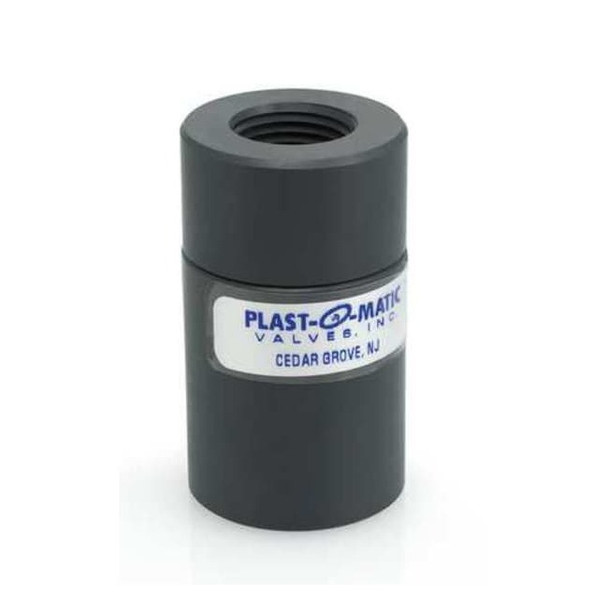 Plast-O-Matic Check Valve,2.5938 in Overall L CKD050V-PV