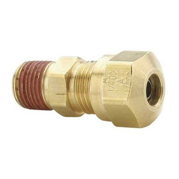 Parker Strt, Brass, Comp. 3/8 in, MNPT 1/4 in VS68NTA-6-8