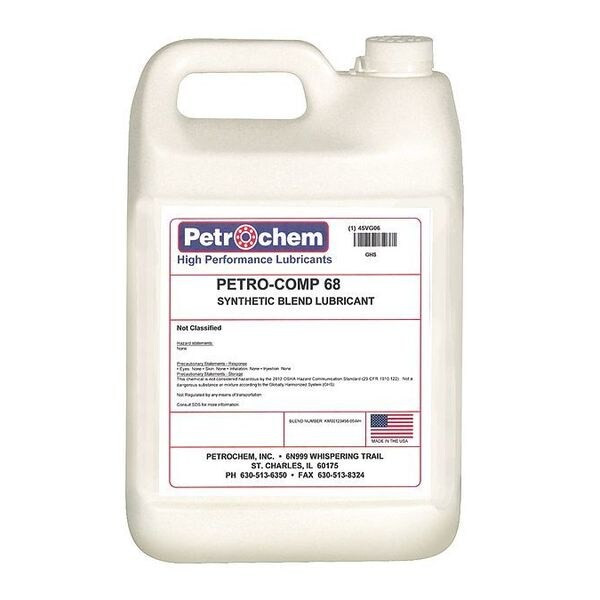 Petrochem Compressor Oil,1 gal.,Jug,Mineral Oil PETRO-COMP 68-001