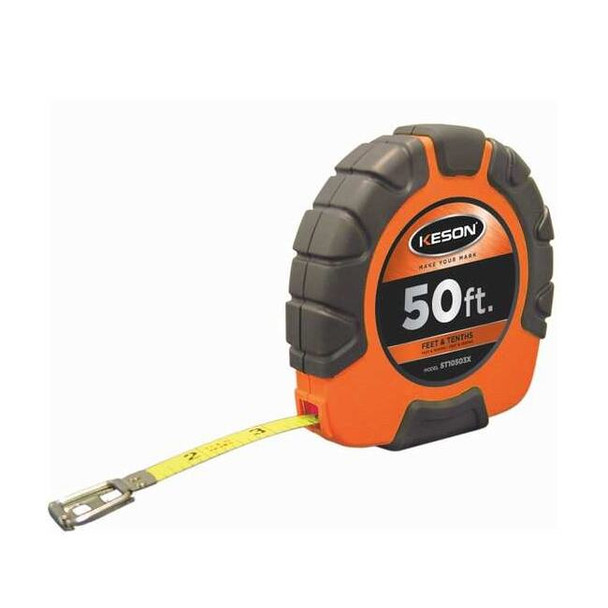 Keson 50 ft Engineer's Tape Measure, 3/8 in Blade ST10503X