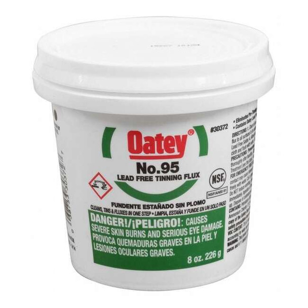 Oatey Lead Free Flux,Paste,Lead Free,8 oz. 30372