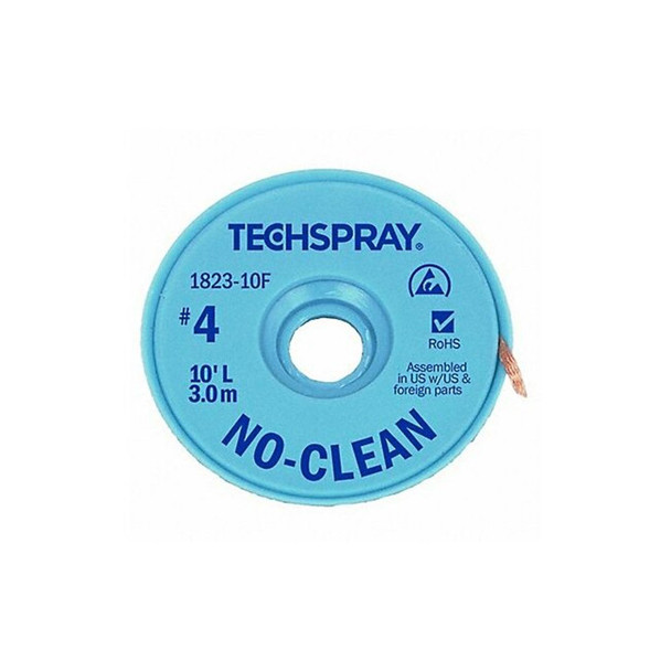 Techspray No-Clean Blue No 4 Braid - AS 1823-10F