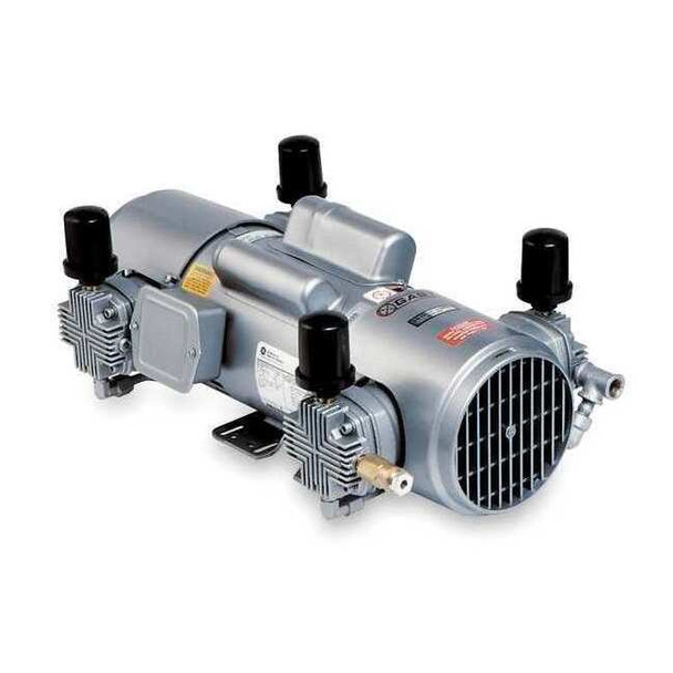 Gast Piston Air Compressor, 1.5 hp, 1 Phase 7HDD-57-M750X