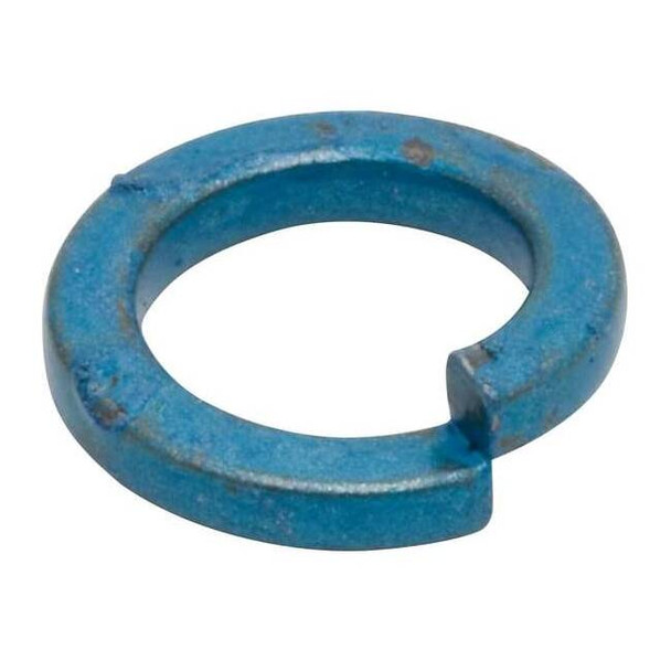 Split Lock Washer, For Screw Size M5 Steel, Metric Blue Finish, 100 PK