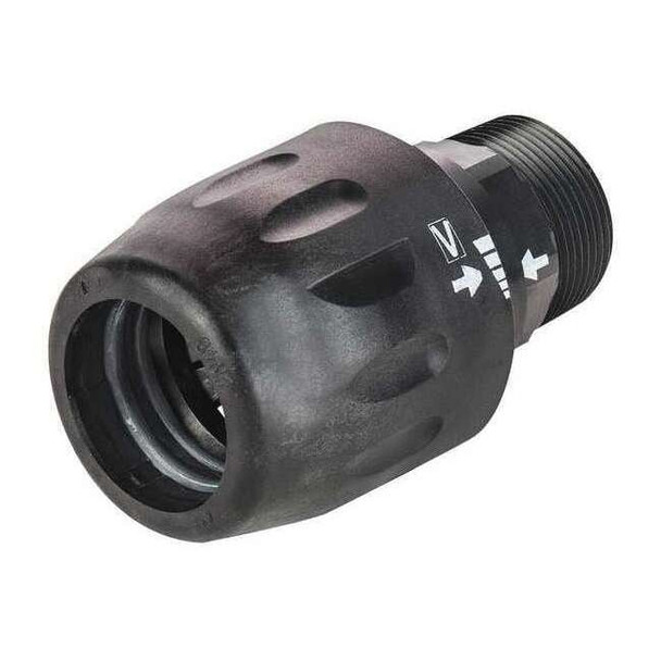 Transair Tubing Fitting, 1-1/2" Tube Size, Polyamide, Black 6605 40 35
