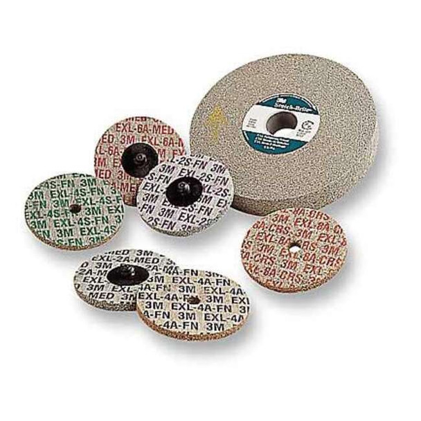 Scotch-Brite Unitized Wheel, 2 in Dia, 15/64 in W, TR Arbor Hole 61500099314