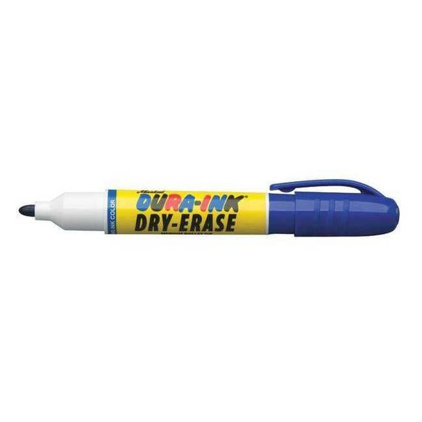 Markal Dry Erase Marker, Barrel Type, Blue 96572