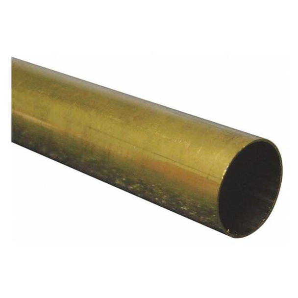 Manufacturer Varies 260 Brass Round Tube, 19/32 in Outside Dia, 1 ft Length 8142