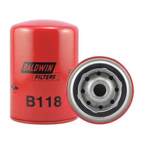 Baldwin Filters Spin-On,3/4" Thread ,5-3/8" L B118