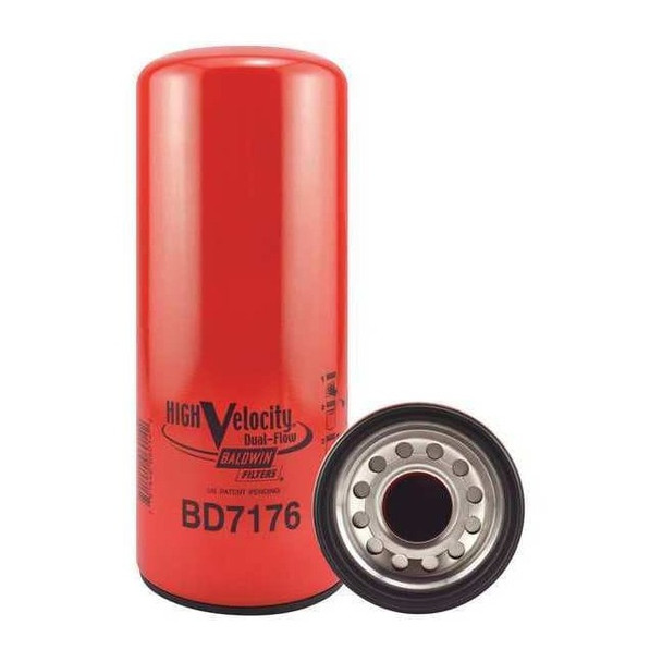 Baldwin Filters Oil Fltr,Spin-On,High Velocity,Dual-Flow BD7176
