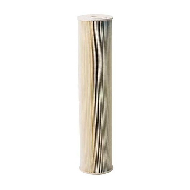 Pleated Filter Cartridge, 20 gpm, 5 Micron, 4-1/2" O.D., 20 in H