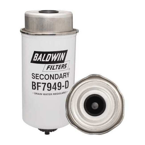 Baldwin Filters Fuel Filter, 7 21/32 in Length, 3 1/2 in Outside Dia BF7949-D