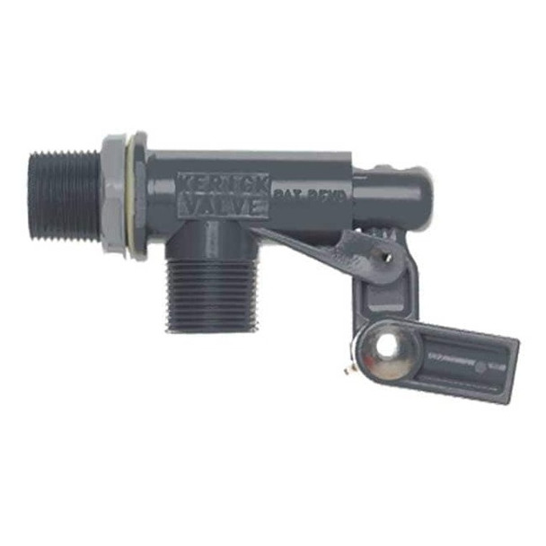 Kerick Float Valve,3/4 In,PVC,Bulkhead Mount PT75LS