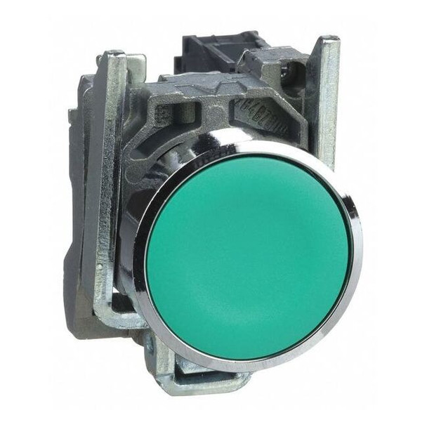 Schneider Electric FlushPushButtonOperator,NonIllum,Grn,1NO XB4BA31