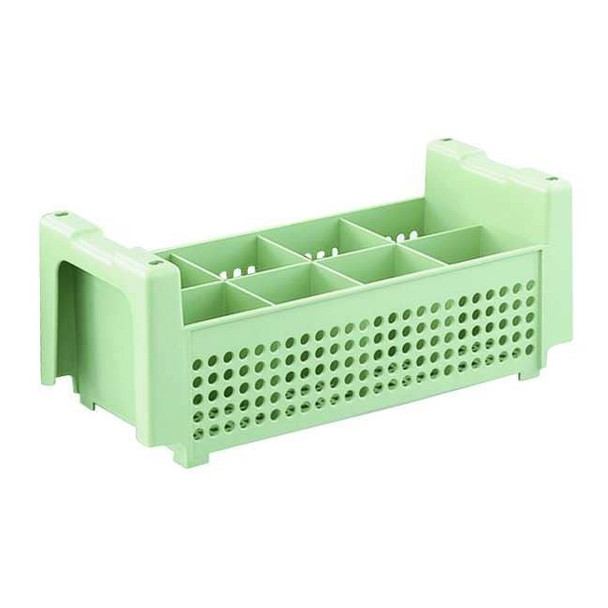 Vollrath Flatware Basket,18" L,Green 52640