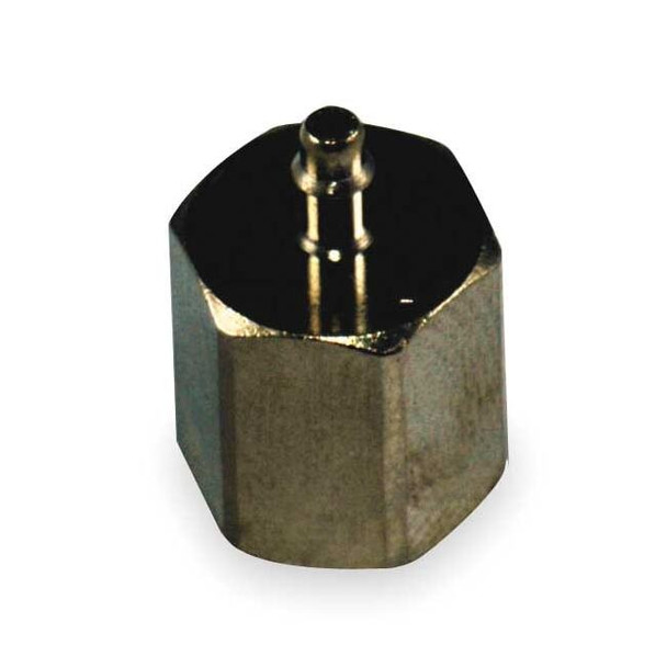 Pneumadyne 1/4" FNPT x 1/8" Barb Nickel Brass Straight Connector EFB30-1/4-5