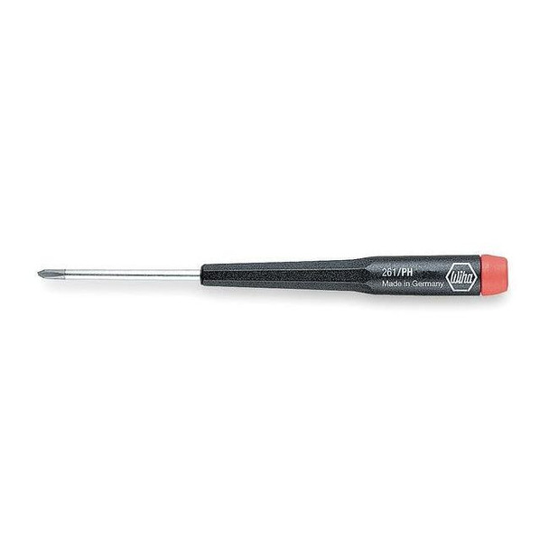 Wiha Precision Screwdriver,Phillips,No 0x2 in. 26105