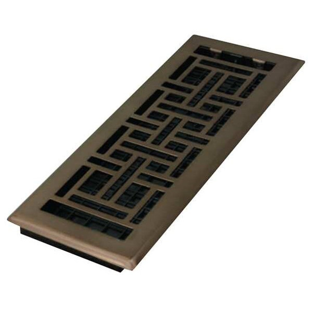 Decor Grates Floor Register 5.5 X 13.5, Rubbed Bronze, Plastic AJH412-RB