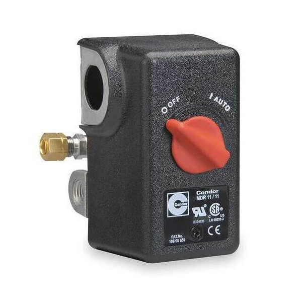 Pressure Switch, Standard, DPST, 4 Ports, 1/4" FNPT, 25 to 160 psi Range