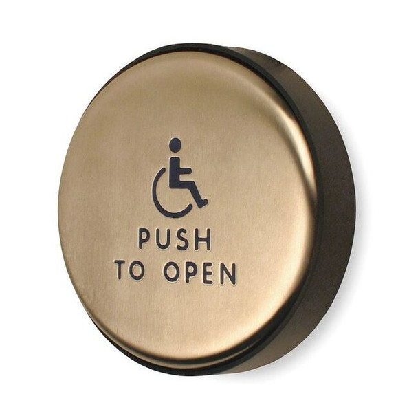 Lcn Wireless Push Plate Actuator, Dia. 6 In 8310-852TWP