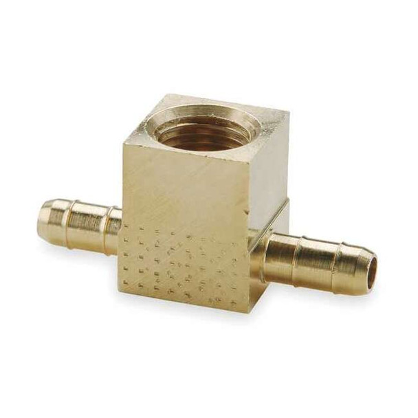 Parker 0.17" Barb x 1/8" FNPT Brass Female Branch Tee 237-4-2