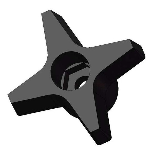 Snap Lock Four Knob, 3/8" Thread Size, 2-1/2" Dia.