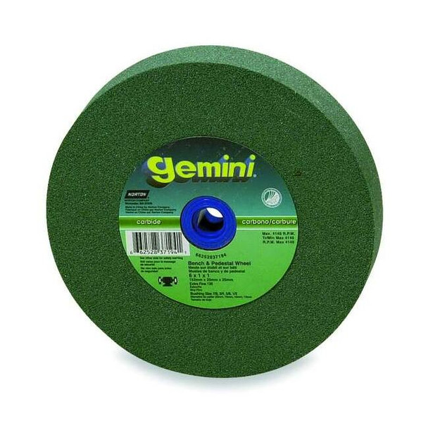 Norton Abrasives Grinding Wheel, T1, 6x1/2x1, SC, 120G, Green 66252836573